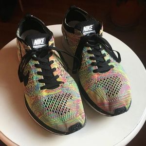 Nike Multicolor Flyknit Racer 1.0 Women 8, Men 6.5